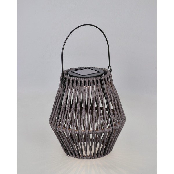 Szary lampion LED solarny (wysokość 17 cm) Juny – Yes Everyday-image-1