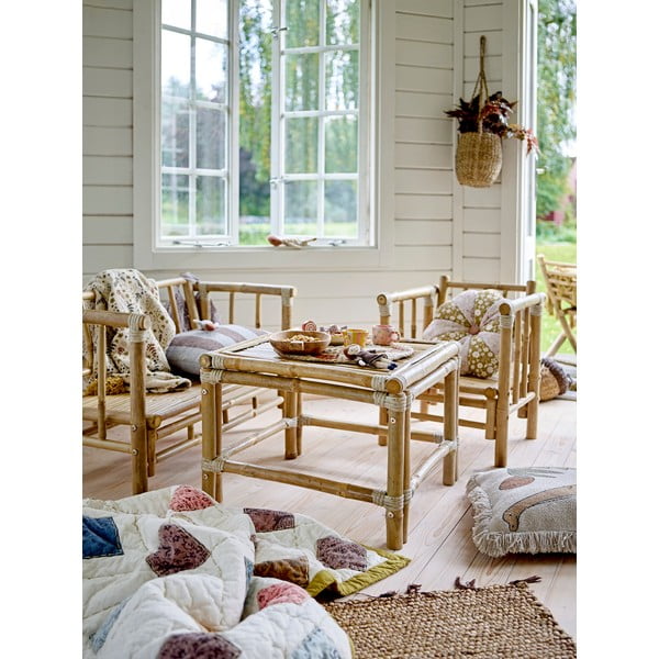 Bambusowa ławka dziecięca Mini Sole – Bloomingville-image-1