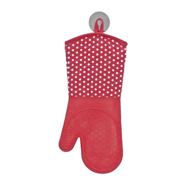 Zestaw 2 czerwonych rękawic kuchennych z silikonu Wenko Oven-image-3