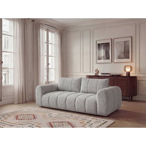 Jasnoszara sofa 242 cm Nesty – Bobochic Paris-image-1