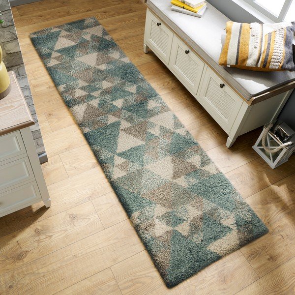 Niebiesko-szary chodnik Flair Rugs Nuru, 60x230 cm-image-1