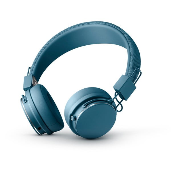 Niebieskie bezprzewodowe słuchawki nauszne Bluetooth z mikrofonem Urbanears PLATTAN II BT Indigo