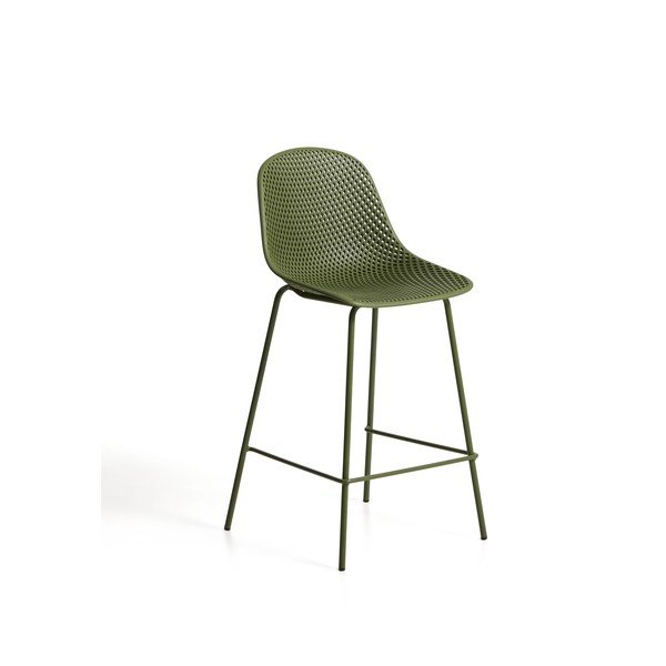 Zielony metalowy/plastikowy hoker ogrodowy Quinby – Kave Home