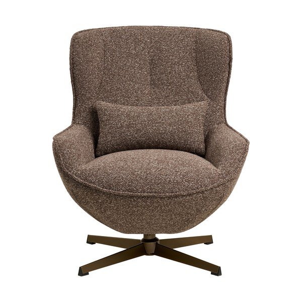 Brązowy obrotowy fotel Blenheim – House Nordic-image-2