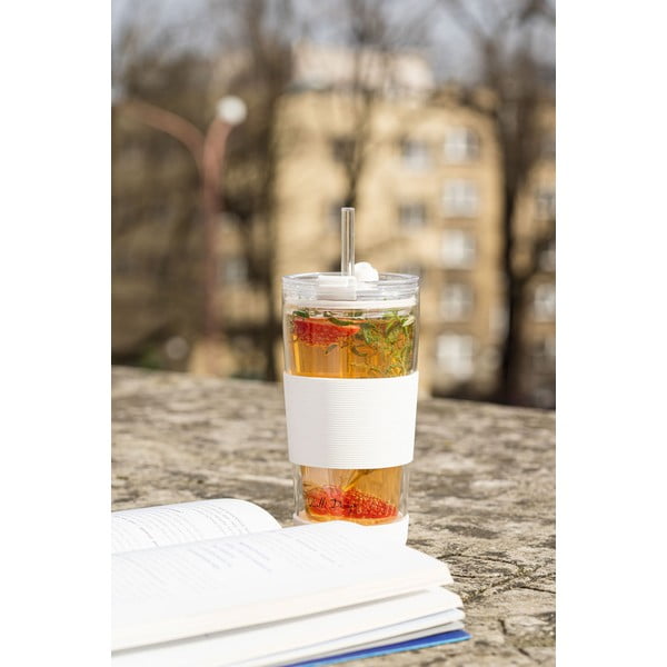 Biały kubek termiczny 600 ml Fuori – Vialli Design-image-3