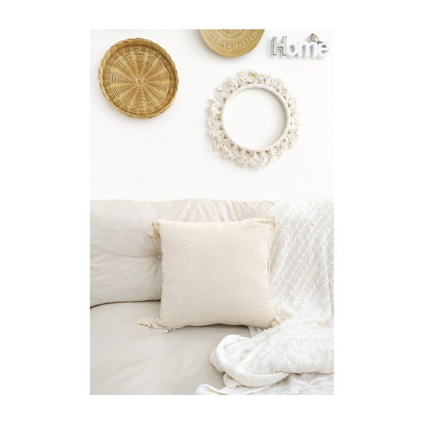 Poszewka na poduszkę z bio bawełny 43x43 cm Natural – Mila Home
