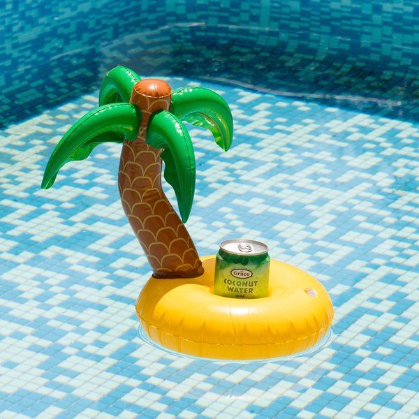 Koło dmuchane na napój InnovaGoods Palmtree-image-1