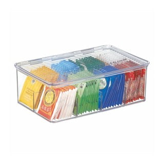 Pudełko na herbaty ekspresowe iDesign Binz Tea, 27,5x18,5 cm