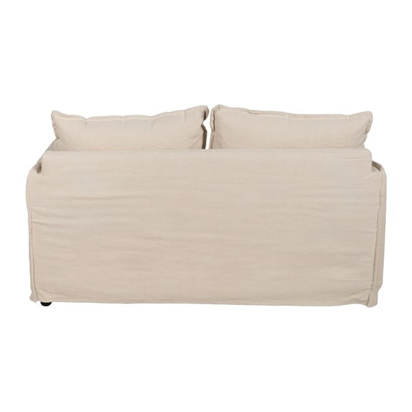 Kremowa lniana sofa 160 cm – Ixia-image-3