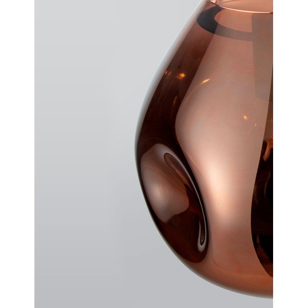 Szklana lampa wisząca w kolorze różowego złota ø 25 cm Lava – Nova Luce-image-2