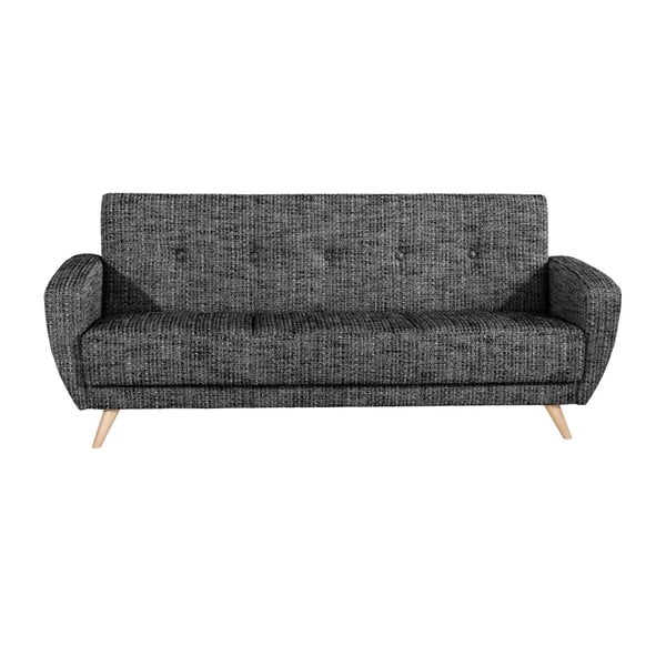 Czarno-biała 3-osobowa sofa rozkładana Max Winzer Jerry