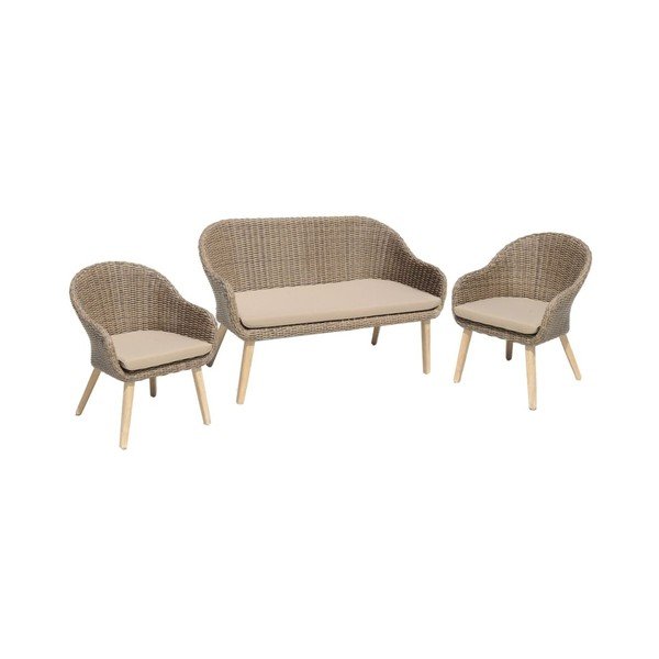 Brązowy drewniany fotel ogrodowy Pueblo – Garden Pleasure