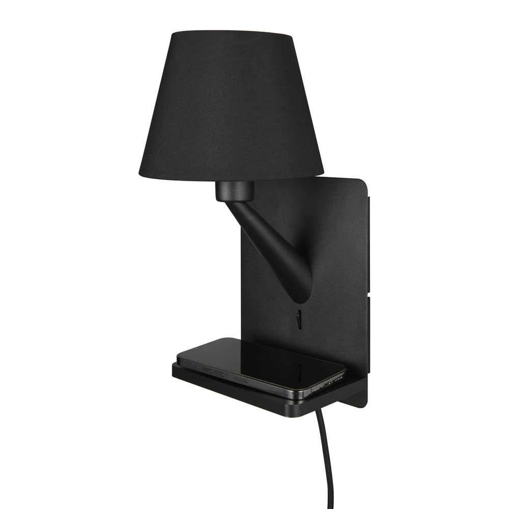 Kinkiet w kolorze matowej czerni Comfort – Trio