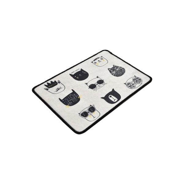 Czarno-beżowy dywanik łazienkowy 40x60 cm Cutie – Foutastic