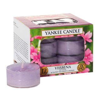 Zestaw 12 świeczek zapachowych Yankee Candle Verbena, 4 h