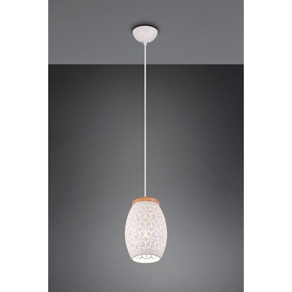 Biała lampa wisząca ø 15 cm Bidar – Reality-image-2