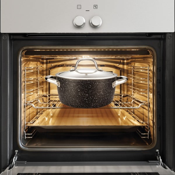 Garnek z nieprzywierającą powłoką i pokrywką odpowiedni na indukcję President – Tescoma-image-1