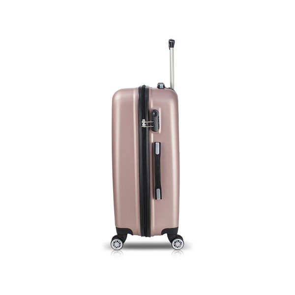 Różowa walizka na kółkach z USB My Valice COLORS LASSO Pilot Suitcase-image-1