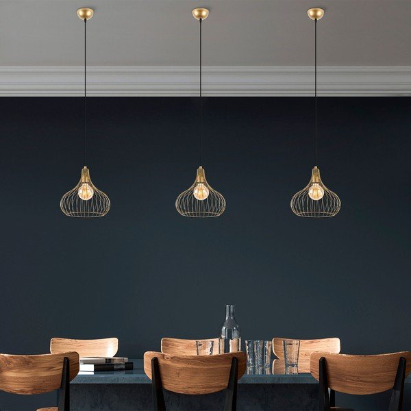 Lampa wisząca z metalowym kloszem ø 22 cm Teldemia – Opviq lights-image-3