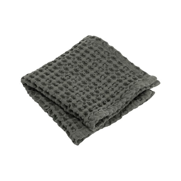 Zestaw 2 ciemnozielonych bawełnianych ręczników Blomus Agave, 30x30 cm