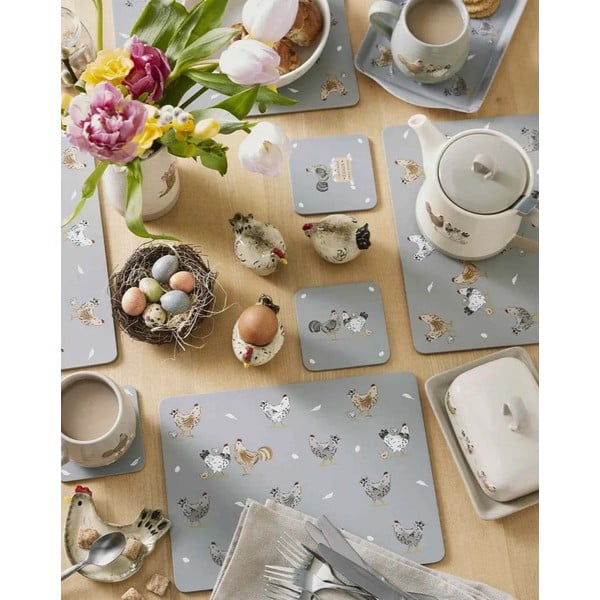 Korkowe maty stołowe zestaw 4 szt. 21x29 cm Hen House – Cooksmart ®-image-4