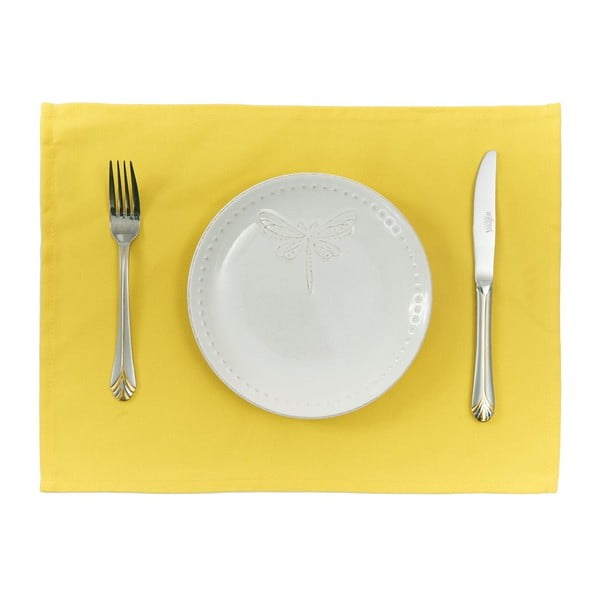 Zestaw 2 żółtych mat stołowych Mike & Co. NEW YORK Simply Yellow, 33x45 cm
