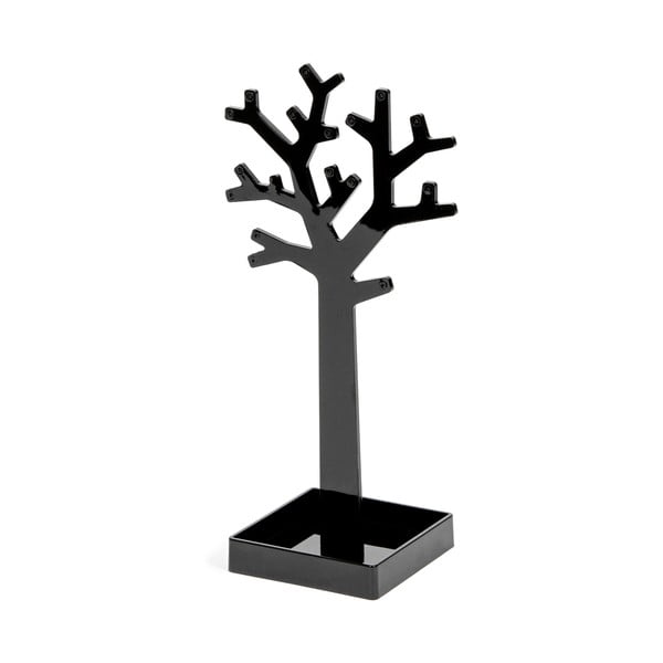 Czarny organizer na biżuterię w kształcie drzewa Compactor