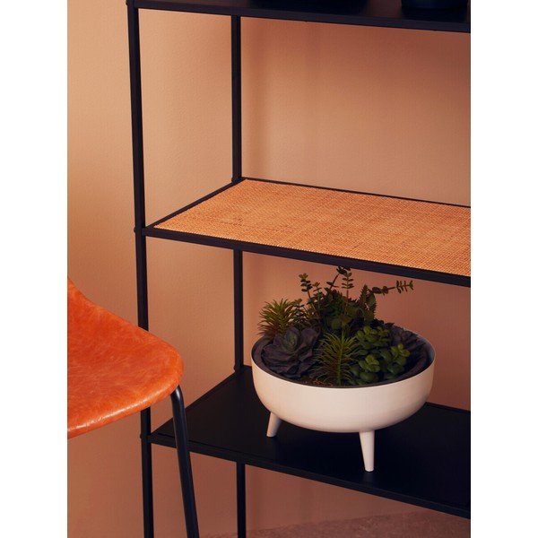 Czarny/w naturalnym kolorze metalowy regał 61x179x34 cm Depok – Premier Housewares-image-3