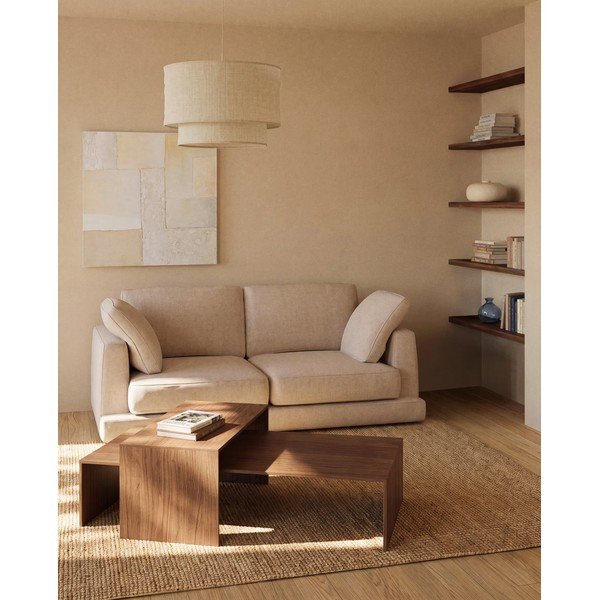 Beżowy abażur ø 60 cm Mariela – Kave Home-image-2