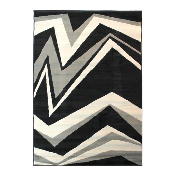 Czarno-szary dywan Flair Rugs Element Shard, 60x110 cm