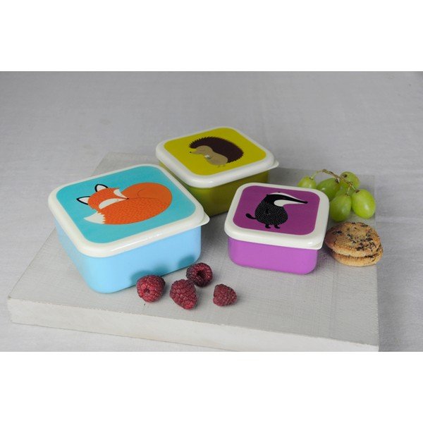 Zestaw 3 pudełek śniadaniowych Rex London Rusty And Friends-image-1
