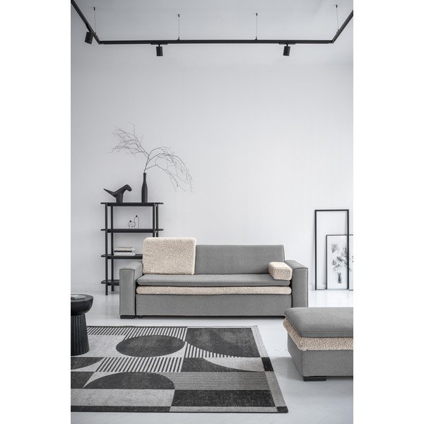 Szara rozkładana sofa 235 cm – Miuform-image-1