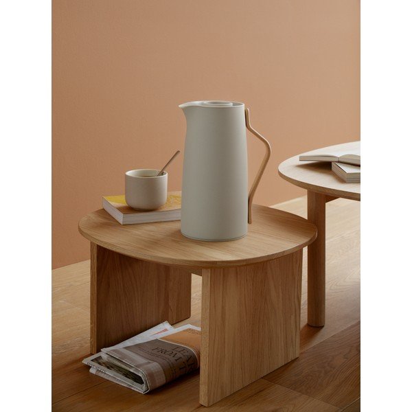 Beżowy dzbanek termos ze stali nierdzewnej 1,2 l Emma – Stelton-image-1