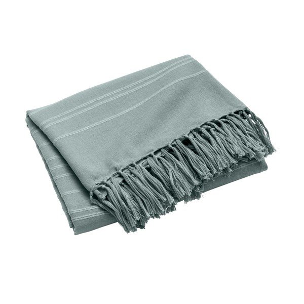 Zielona bawełniana narzuta 125x150 cm Lilia – douceur d'intérieur