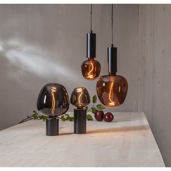 Żarówka LED o ciepłej barwie z gwintem E27, 2 W Black Apple – Star Trading-image-1