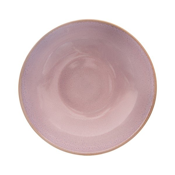 Różowy głęboki ceramiczny talerz ø 20,5 cm Glaze – Orion