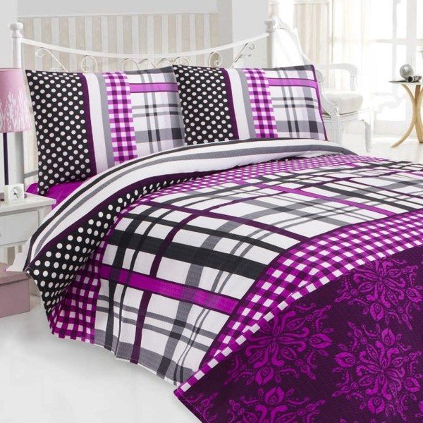 Komplet pościeli Sena Violet, 200x230 cm