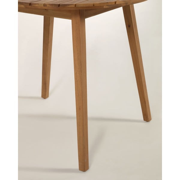 Stół ogrodowy z drewna akacji Kave Home Vilma, ø 90 cm-image-4