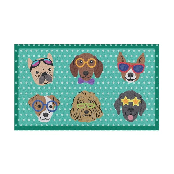 Wycieraczka 40x70 cm Dogs on Polka Dots – Artsy Doormats