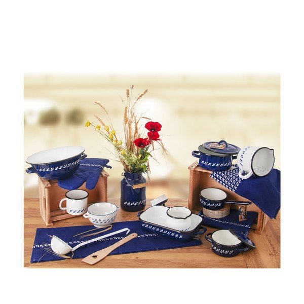 Biały emaliowany kubek Orion, 0,7 l-image-2