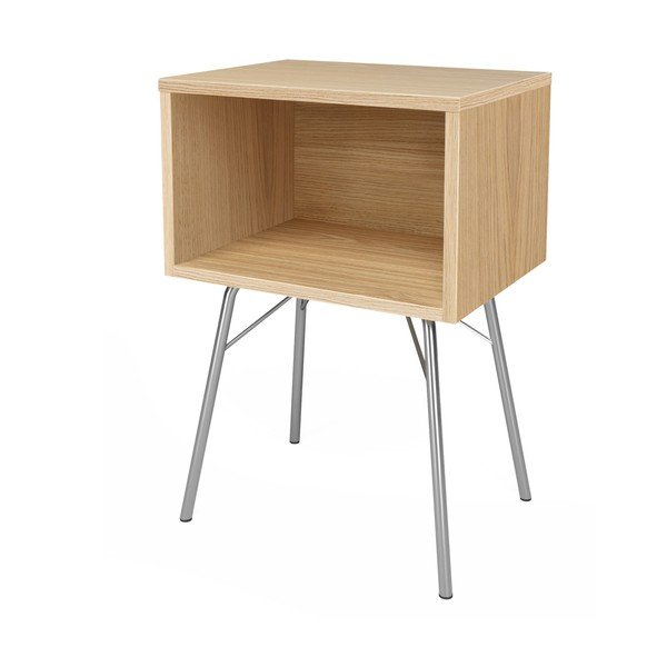 Naturalna szafka nocna w dekorze dębu Rayburn – Woodman-image-2