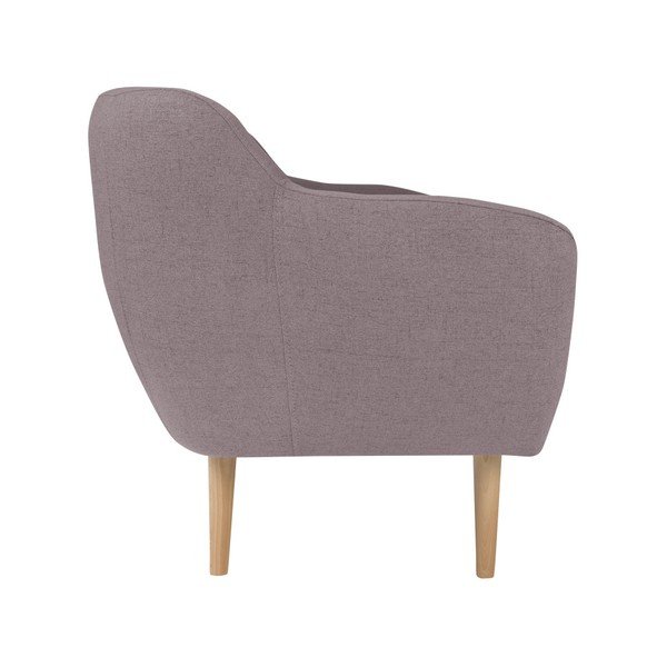 Różowa sofa 3-osobowa z jasnymi nogami Mazzini Sofas Sicile-image-3