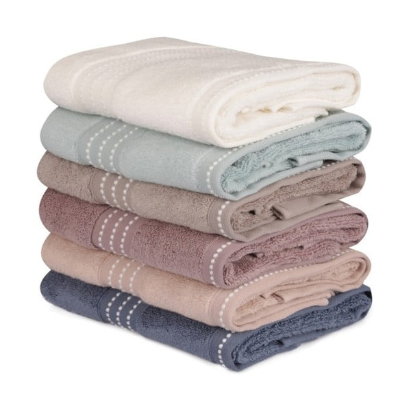 Zestaw 6 ręczników bawełnianych Micro Cotton, 50x90 cm