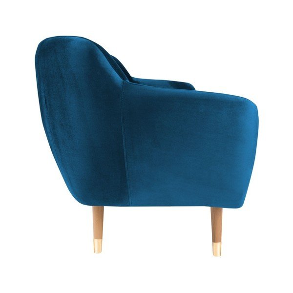 Niebieska aksamitna sofa Mazzini Sofas Benito, 188 cm-image-3