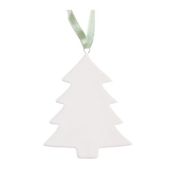 Biała wisząca choinka ceramiczna Ewax Christmas Tree