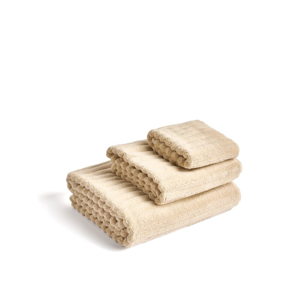 Beżowy bawełniany ręcznik frotte 50x90 cm Navira – Kave Home (zdjęcie 10)