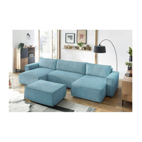 Miętowy sztruksowy podnóżek Nihad – Bobochic Paris-image-1