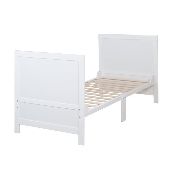 Białe łóżeczko z regulowaną wysokością 70x140 cm Easy Sleep – Roba-image-4