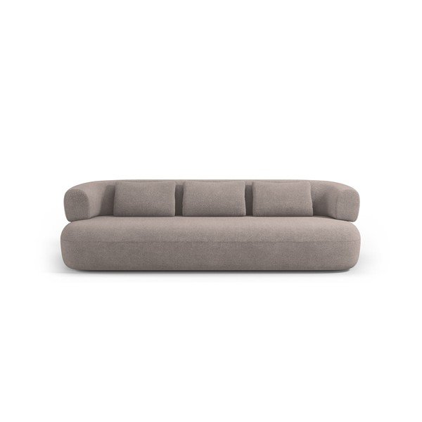 Jasnobrązowa sofa z materiału bouclé 200 cm Jenny – Micadoni -image-3