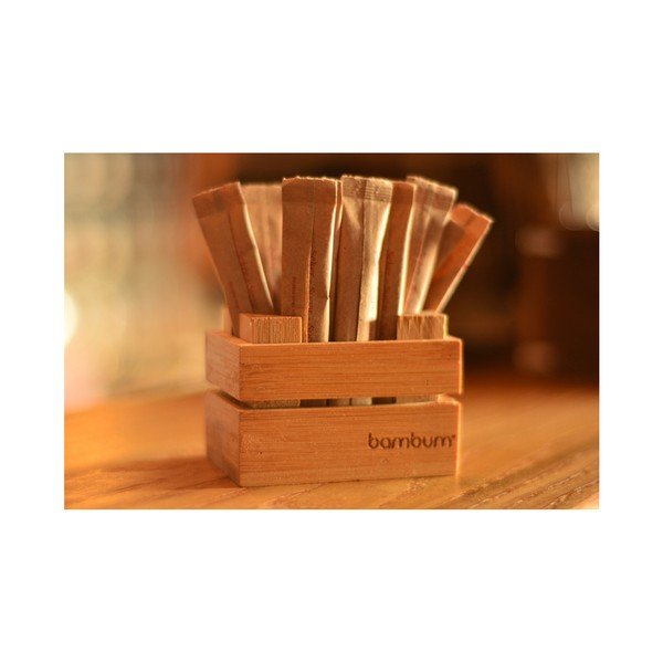 Stojak bambusowy na saszetki cukru Bambum Cassi-image-1